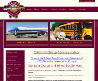 Beachtrans.com(Charter Bus & School Bus Services MT) Screenshot