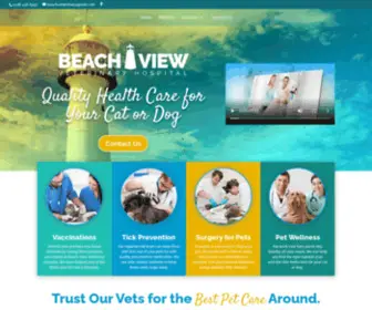 BeachviewVeterinaryhospital.com(Beach View Veterinary Hospital) Screenshot