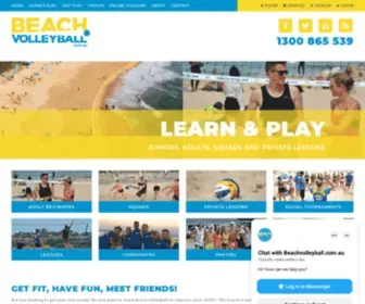 Beachvolleyball.com.au(Play Beach Volleyball) Screenshot