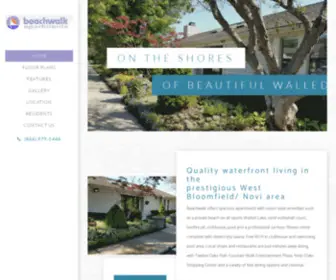 Beachwalkapartmentsnovi.com(Apartments for Rent in Novi) Screenshot