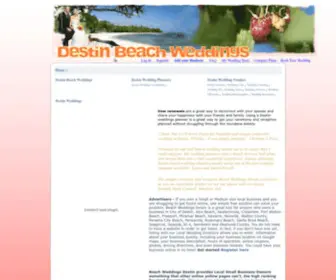 Beachweddingsdestin.org(Destin Beach Weddings) Screenshot