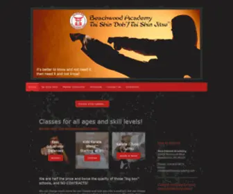 Beachwoodacademy.com(Self-Defense, Martial Arts, Karate for all ages) Screenshot