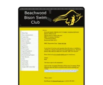 Beachwoodbisonswimclub.com(The Beachwood Bison Swim Club) Screenshot