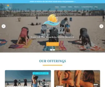 Beachyogasocal.com(Beach Yoga SoCal) Screenshot