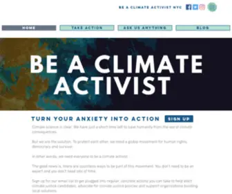 Beaclimateactivist.org(Climate Activism) Screenshot