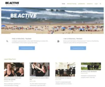 Beactive.com.au(Personal Training Directory & Health Blog) Screenshot