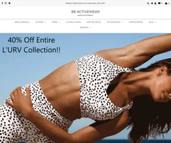 Beactivewear.com.au(THE HOME OF ACTIVEWEAR) Screenshot