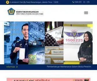 Beacukai.go.id(Official Website Direktorat Jenderal Bea dan Cukai) Screenshot