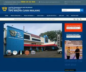 Beacukaimalang.com(Selamat Datang di Situs KPPBC Tipe Madya Cukai Malang) Screenshot