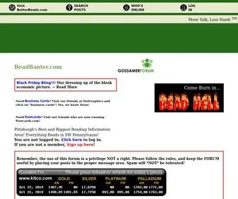 Beadbanter.com(The Pittsburgh Area's Best and Busiest Beading Discussion Forum) Screenshot