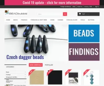 Beadbubble.com(Beads, Findings & Jewellery Making Supplies Ireland) Screenshot