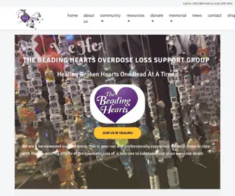 Beadinghearts.org(Healing broken hearts one bead at a time) Screenshot