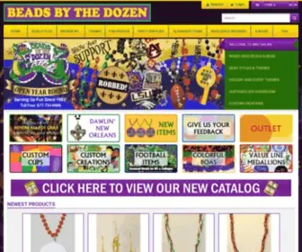 Beadsbythedozen.com(Mardi Gras Beads & More) Screenshot