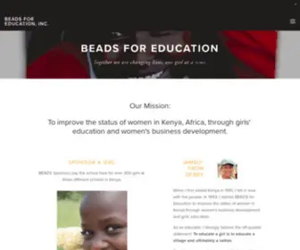 Beadsforeducation.org(BEADS for Education) Screenshot