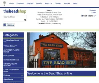 Beadshop.co.za(The Bead Shop Online Store) Screenshot