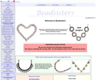 Beadsisters.co.uk(UK chain maille and beading supplies) Screenshot