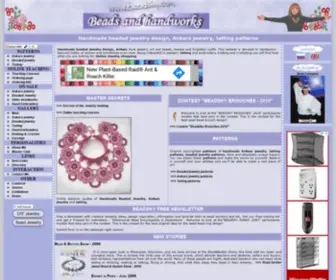 Beadsky.com(Beaded jewelry design) Screenshot