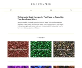 Beadstampede.co.uk(Bead Stampede USA) Screenshot