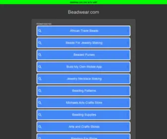 Beadwear.com(Beadwear) Screenshot