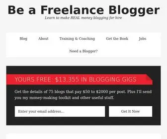 Beafreelanceblogger.com(Be a Freelance Blogger) Screenshot