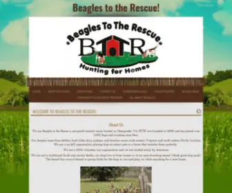 Beaglestotherescue.org(Beagles to the Rescue) Screenshot