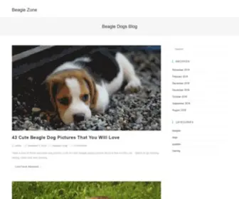 Beagleszone.com(Beagle Dogs Blog) Screenshot