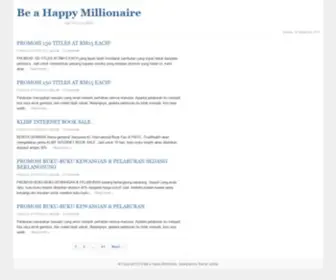 Beahappymillionaire.com(Be a millionaire) Screenshot