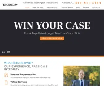 Beahmlaw.com(Criminal Defense Lawyers) Screenshot