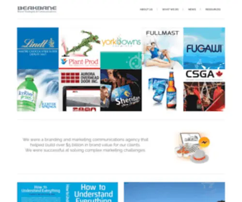 Beakbane.com(Brand Strategies & Communications) Screenshot