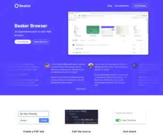 Beakerbrowser.com(Beaker Browser) Screenshot