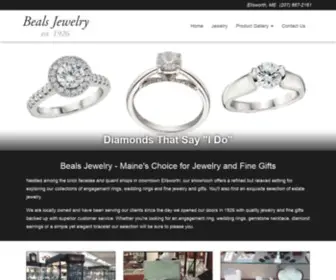 Bealsjewelry.com(Website Design and Hosting) Screenshot