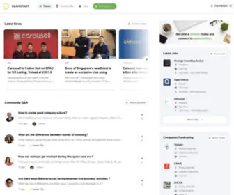 Beam.biz(News, Databases, & Jobs on Startups, Technology, & Business) Screenshot