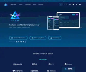Beam.mw(Confidential DeFi & Crypto) Screenshot