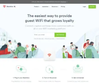 Beambox.com(All-In-One WiFi Marketing Platform) Screenshot