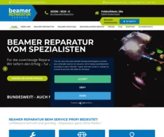 Beamer-Reparatur-Zentrum.de(Beamer Reparatur und Projektor Service aller Marken) Screenshot