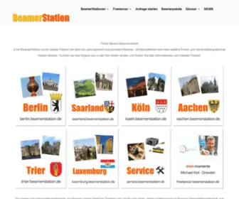 Beamerstation.de(Einfach Beamer und Projektoren mieten bei Eventprofis) Screenshot