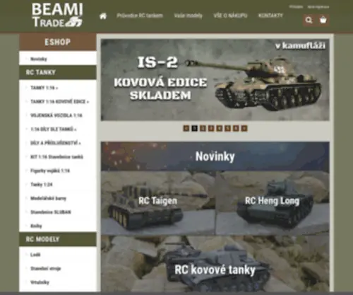 Beami-Trade.eu(RC modely tanků pro modeláře) Screenshot