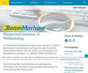 Beammachine.de(Firmenverzeichnis & Webkatalog online seit 2004) Screenshot