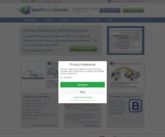 Beamyourscreen.fr(Partage d'Écran et Réunions en Ligne) Screenshot