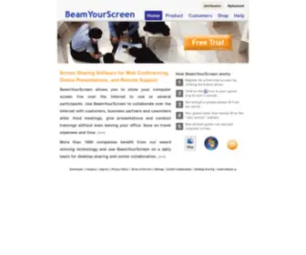 Beamyourscreen3.com(Secure Video Conferencing Made in Germany) Screenshot