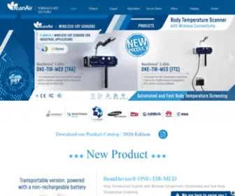 Beanair.com(Wireless Industrial IOT Sensors) Screenshot