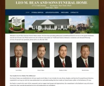 Beanandsonsfuneralhome.com(Bean and Sons Funeral Home) Screenshot