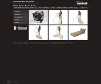 Beanbagfunnelweb.com(Bean bags & filling) Screenshot