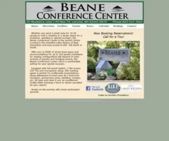 Beanecenter.com(Beane Conference Center) Screenshot