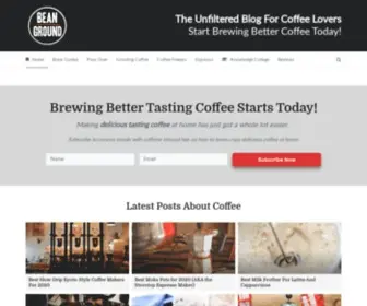 Beanground.com(A Coffee Blog For Aspiring Home Baristas) Screenshot