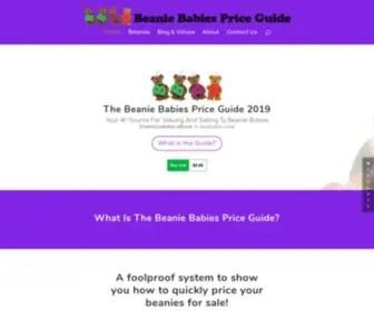 Beaniebabiespriceguide.com(#1 Source For Valuing & Selling Ty Beanie Babies) Screenshot