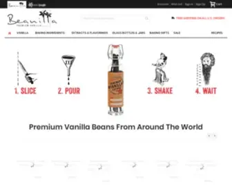 Beanilla.com(Extract & Vanilla Company) Screenshot