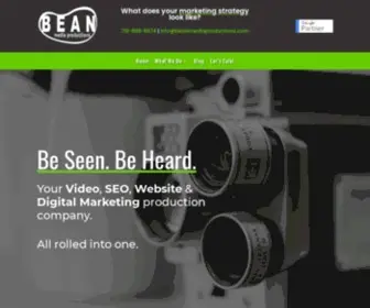 Beanmediaproductions.com(Bean Media) Screenshot