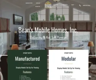 Beanshomes.com(Bean's Modular Homes VT) Screenshot