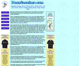 Beanteacher.com(Hawaiian shirts) Screenshot